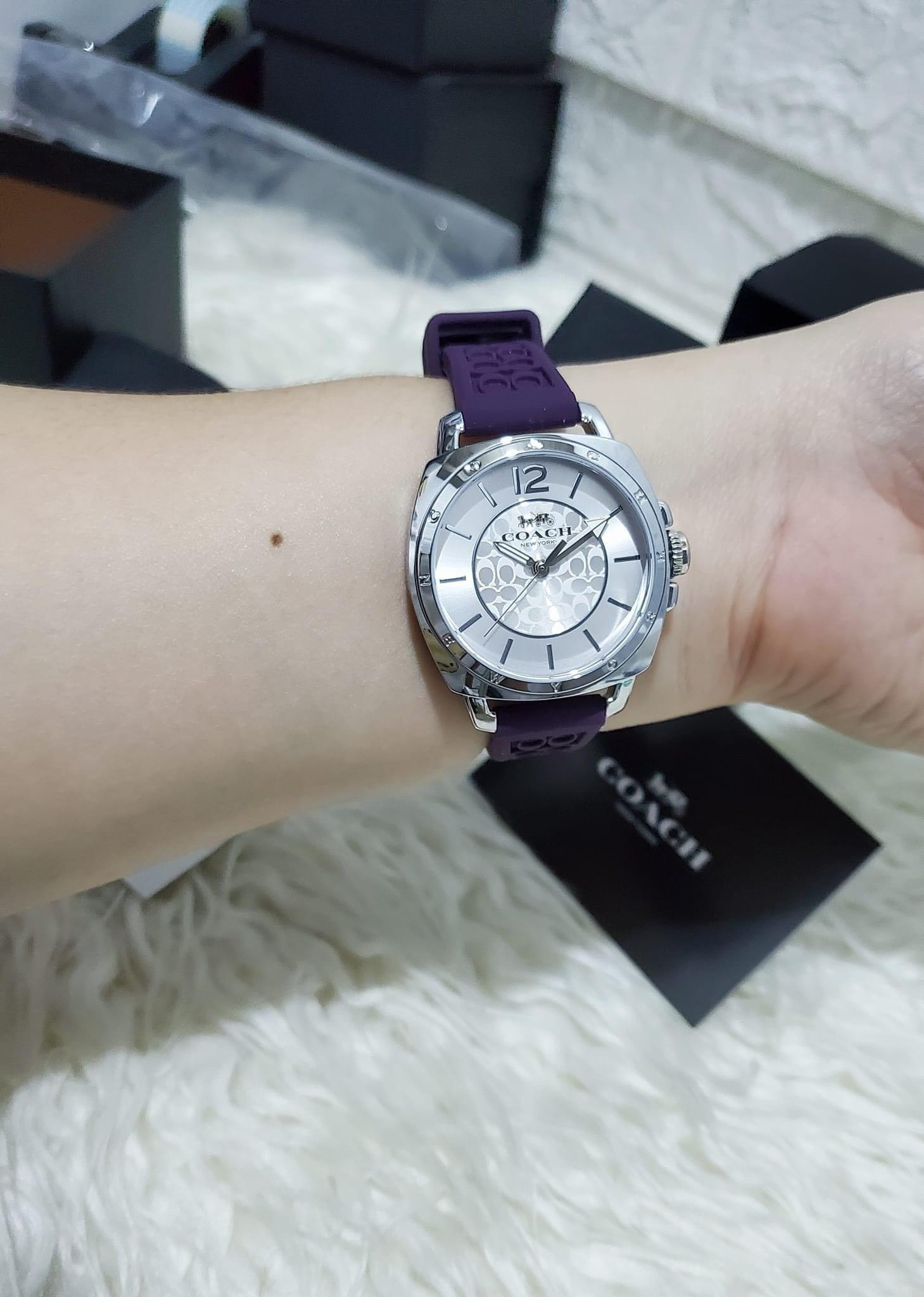 Coach Boyfriend Watch Purple