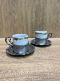 Italian Hand-made coffee cup set