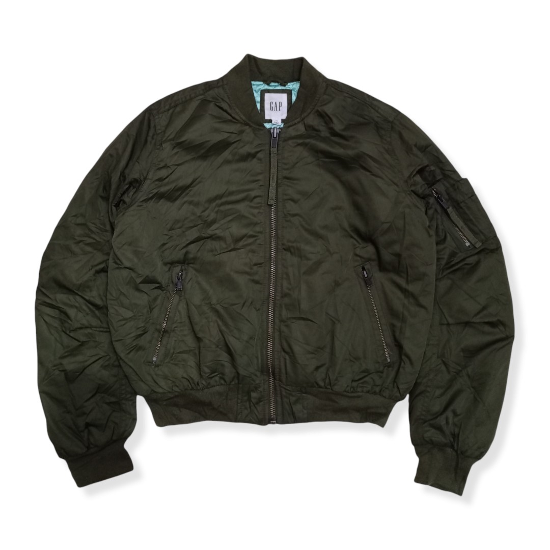 Jaket bomber GAP army second original Fesyen Wanita Pakaian