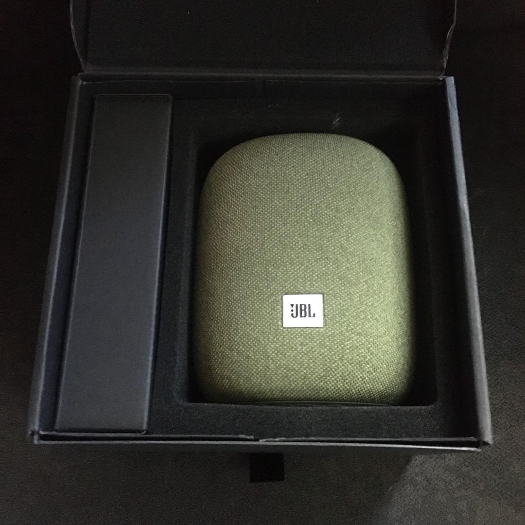 JBL Link Music (Category: Soundbars, Speakers & Amplifiers) located in Manila. Submitted by istib.dyabs (Listing ID 1142541377, Image 2). Description: Brand New Open Box JBL Link Music, Green Color. With Apple AirPlay 2, Chromecast and Hey Google. .