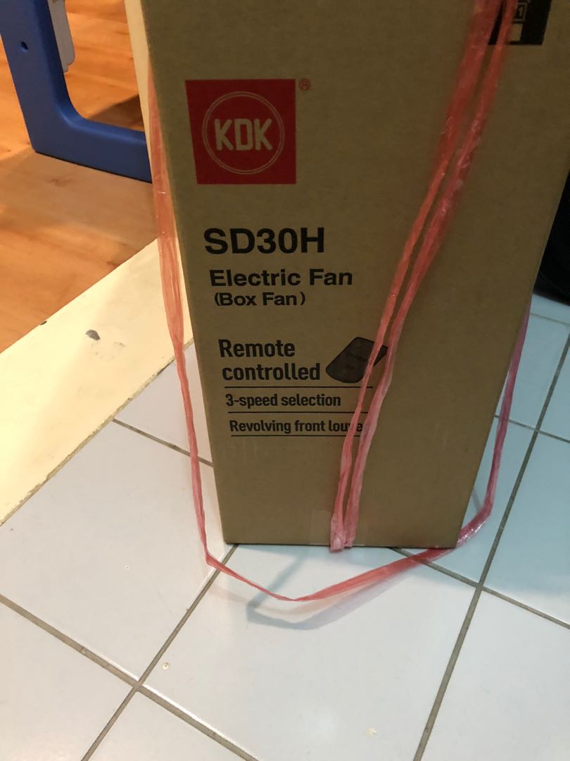 KDK remote control box fan, TV & Home Appliances, Air Conditioners