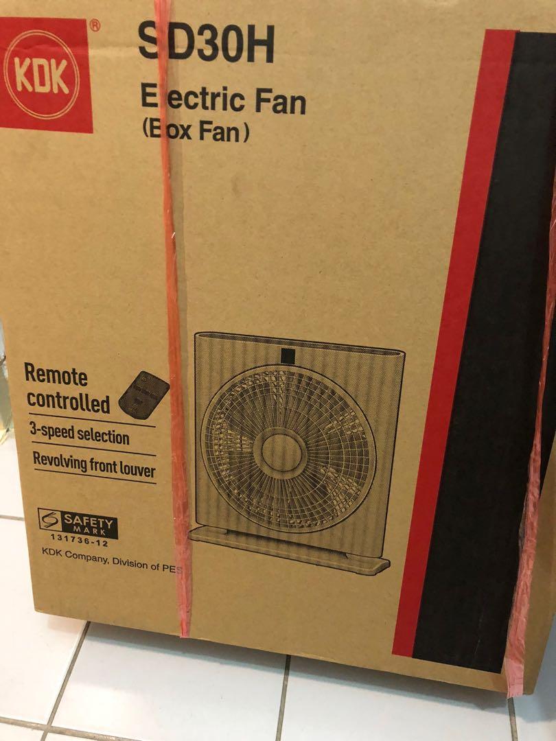 KDK remote control box fan, TV & Home Appliances, Air Conditioners