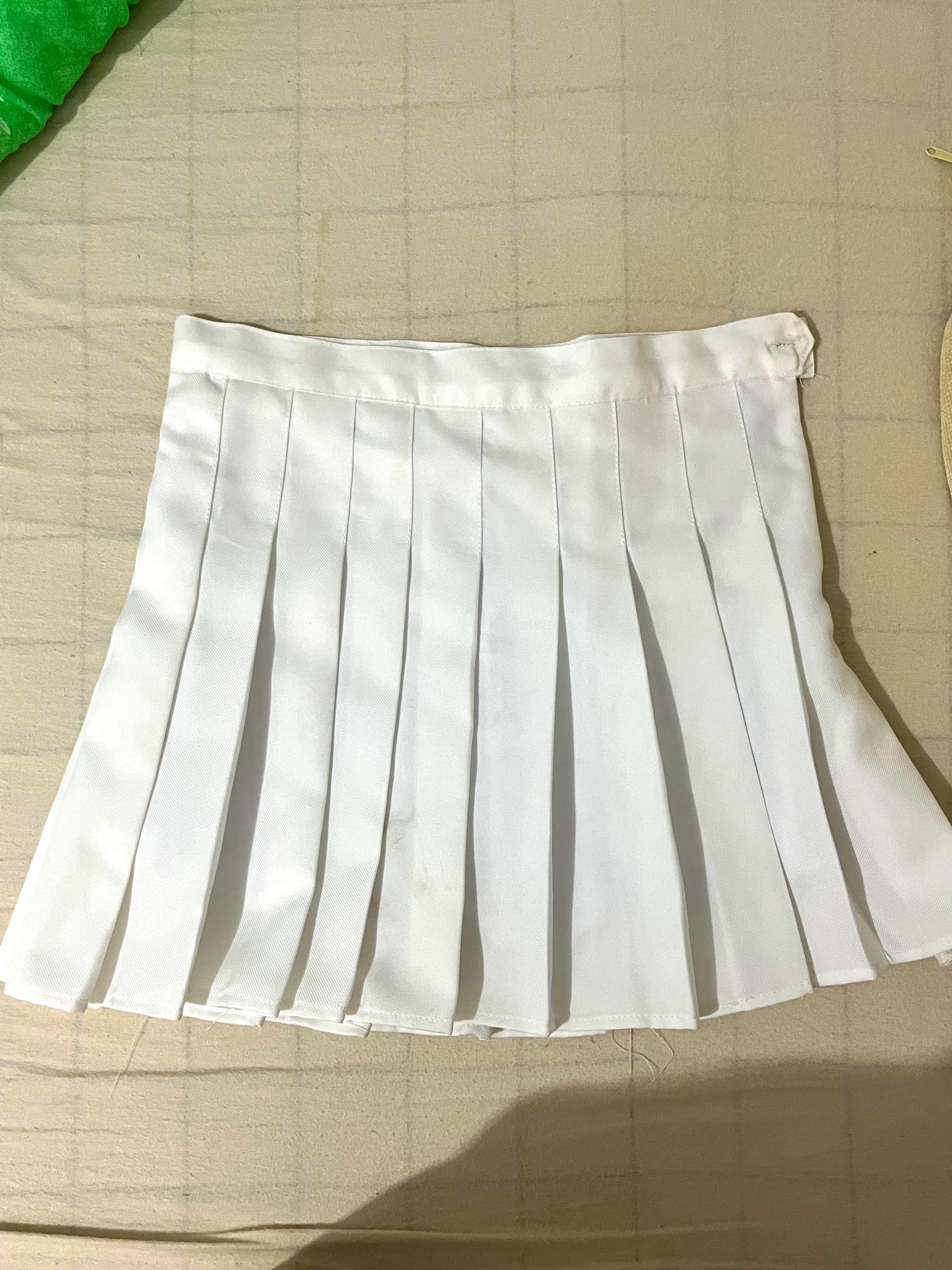 Korean White Plaid skirt Women s Fashion Bottoms Skirts on