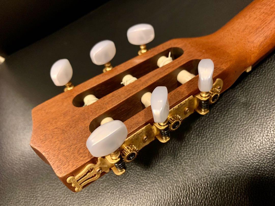 La Patrie Motif EQ Solid Cedar Top Parlor Nylon Guitar Made In Canada