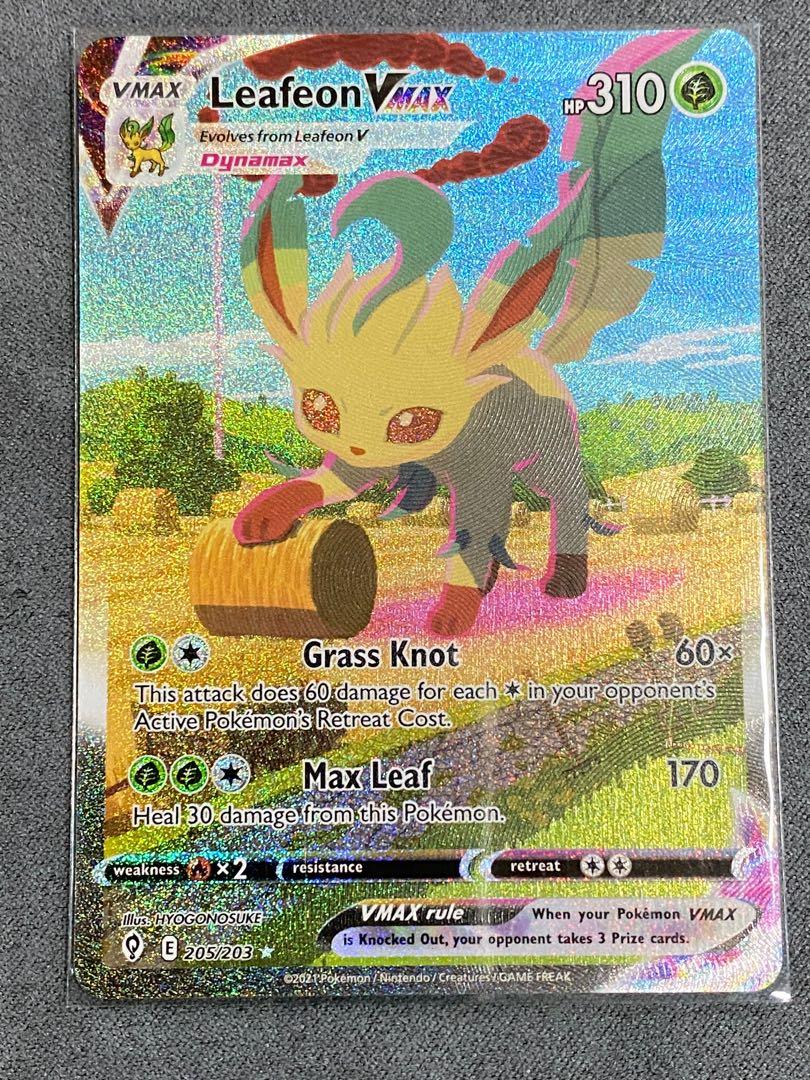 Leafeon vmax alternate art evolving skies pokemon tcg, Hobbies & Toys