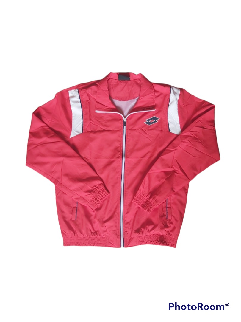 Lotto Red Jacket/Windbreaker, Men's 
