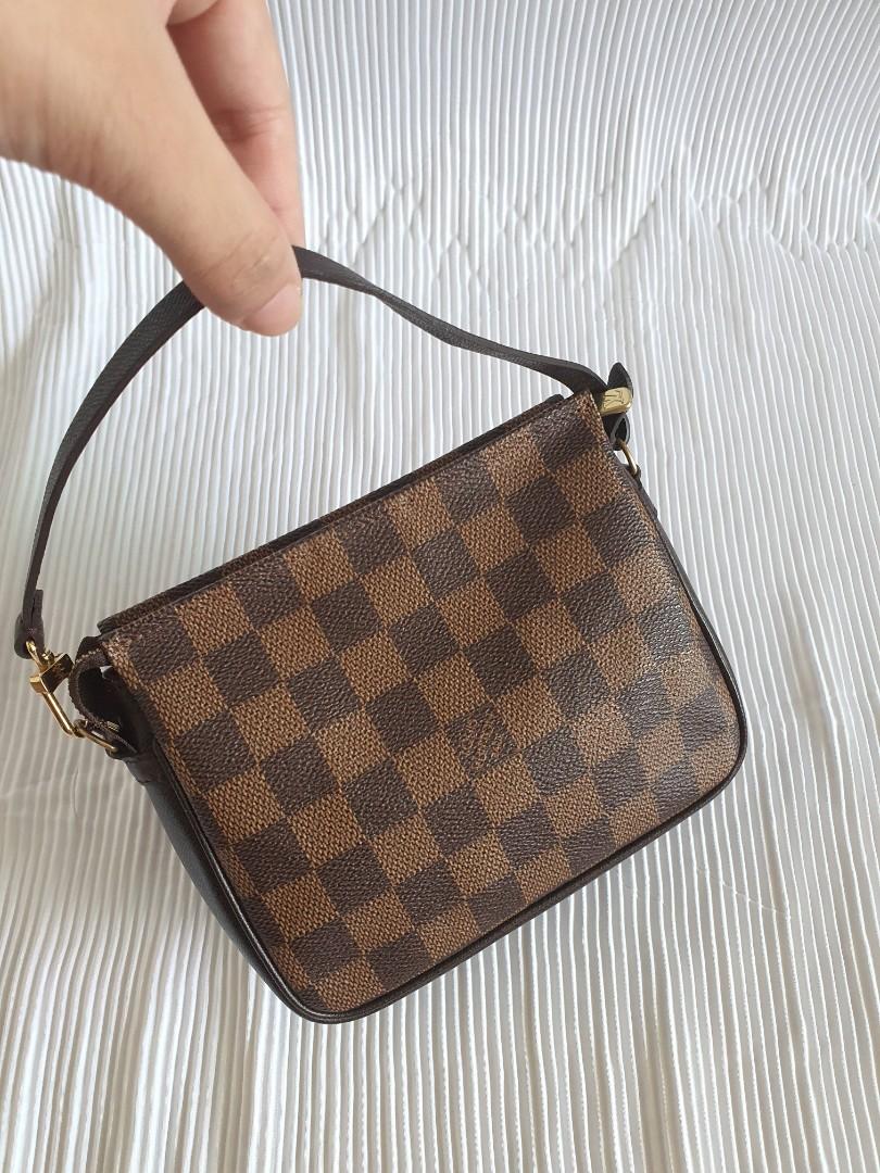 LV trousse / square pochette in damier, Luxury, Bags & Wallets on Carousell