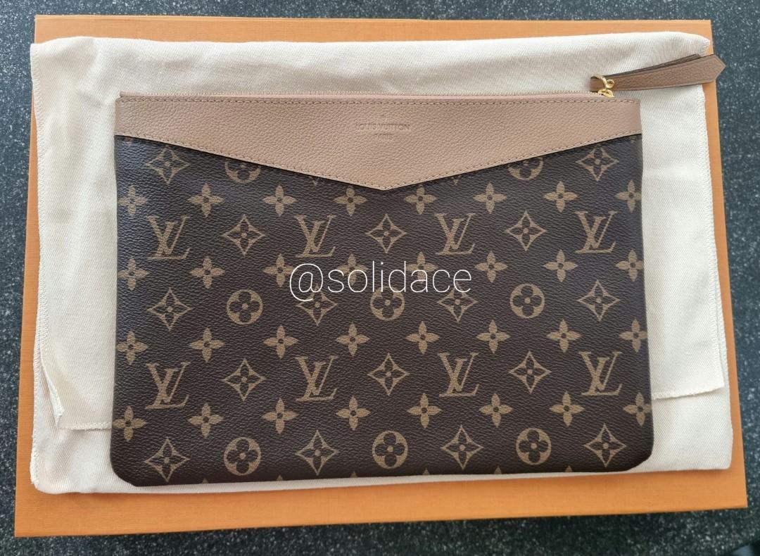 Louis Vuitton Daily Pouch Monogram Canvas Sesame in Coated Canvas