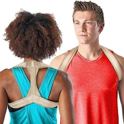 M7049) Modetro Sports Posture Corrector (Unisex) - Upper Back Brace for Men  & Women - Shoulder & Spine Support for Physical Therapy - Large, Health &  Nutrition, Braces, Support & Protection on Carousell