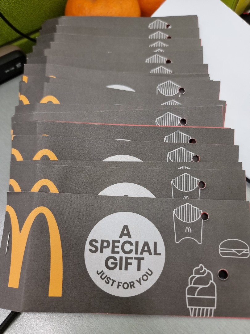 McDonald's vouchers, Tickets &amp; Vouchers, Vouchers on Carousell