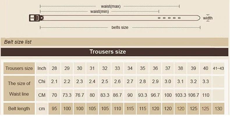 110 cm belt hotsell size in inches