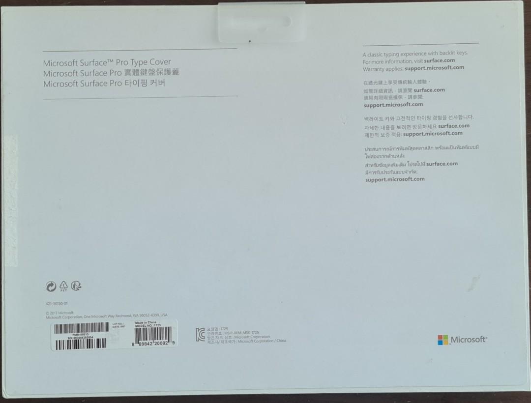 Microsoft Surface Pro Type Cover Original Unused, Computers & Tech, Parts & Accessories