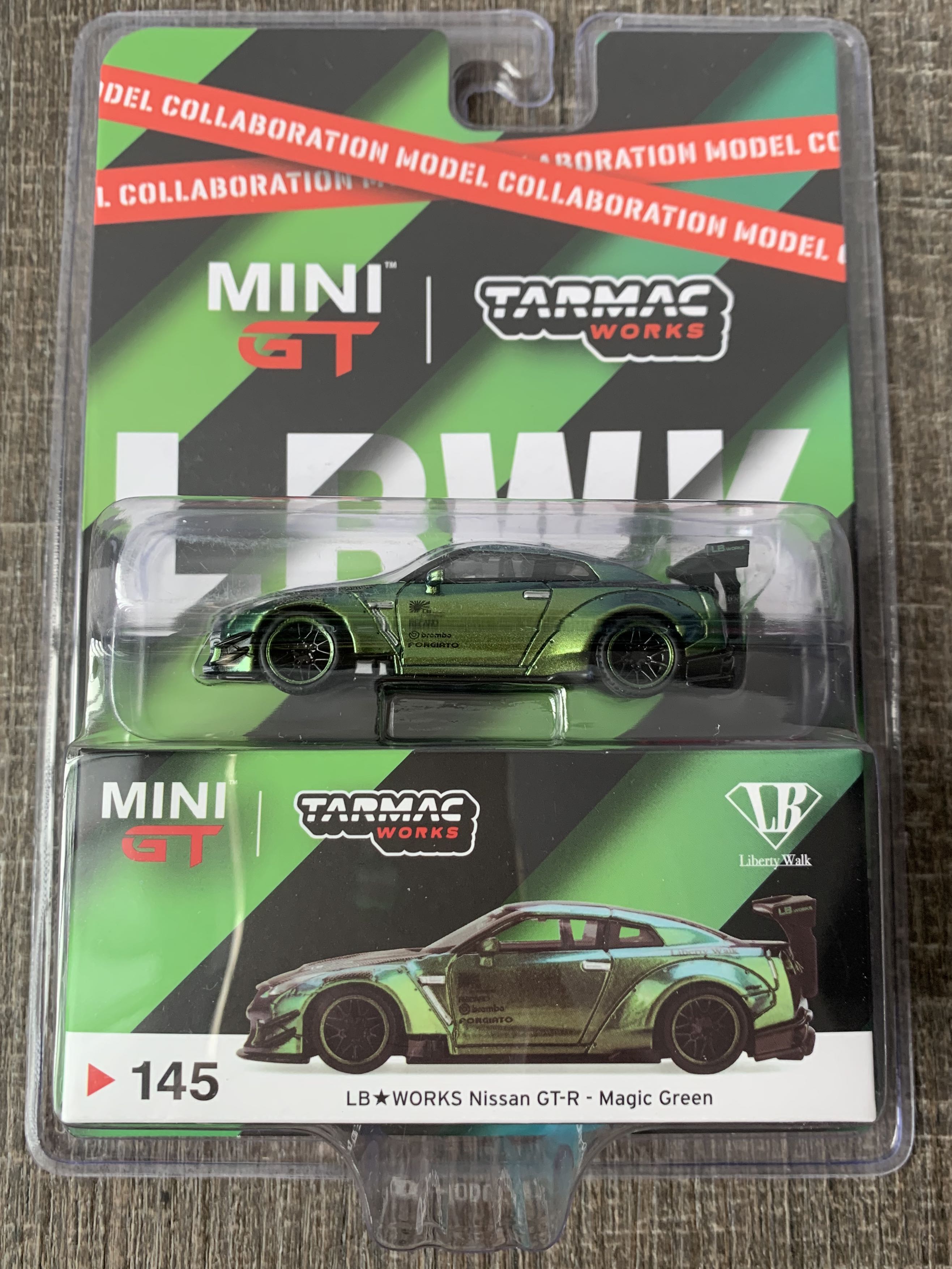 MINI GT x TARMAC #145 LB☆WORKS Nissan GT-R (GTR R35) Magic Green ...
