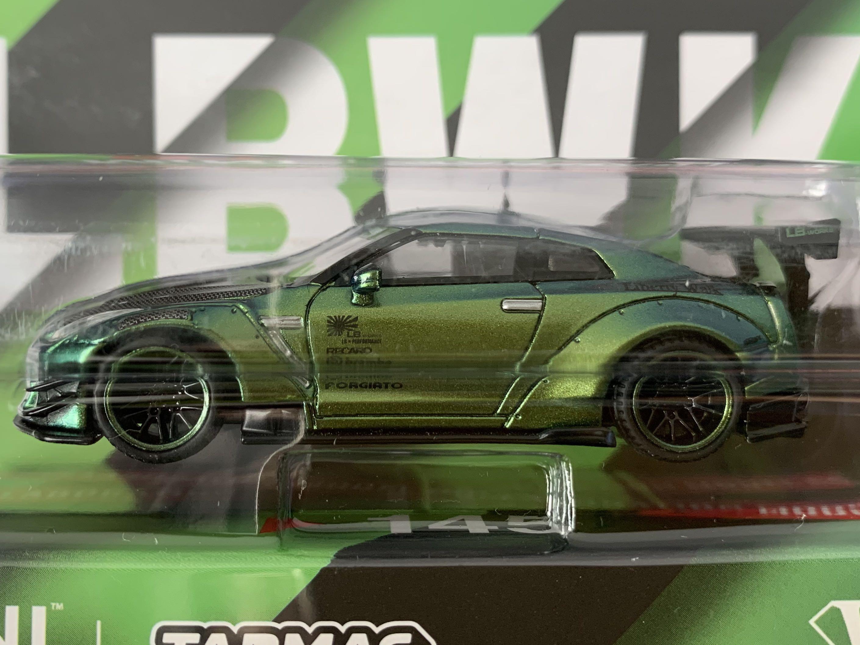 MINI GT x TARMAC #145 LB☆WORKS Nissan GT-R (GTR R35) Magic Green