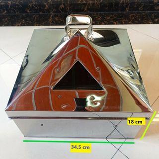 [New] Panci Kukusan Klakat Steamer Kotak 1 Susun 34.5cm Bonus 2 buah Loyang Brownis
