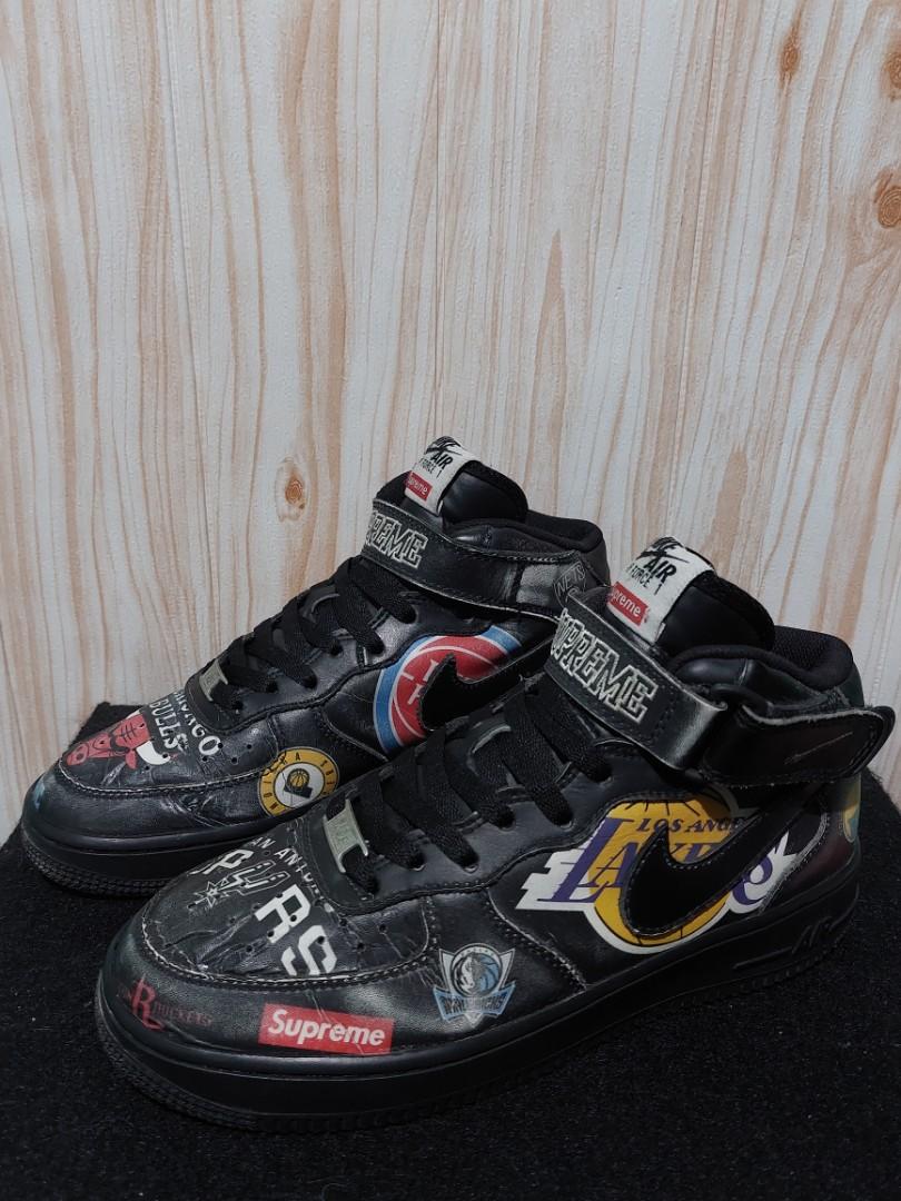 supreme nba af1 black