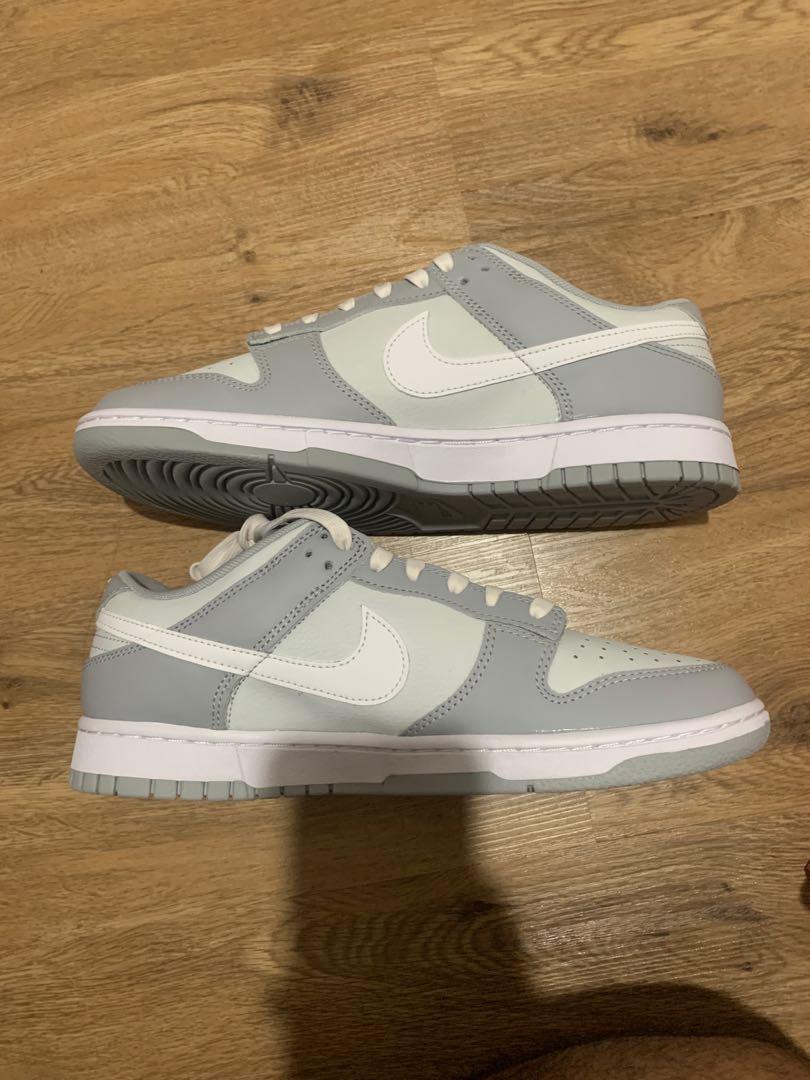 dunk low grey and white
