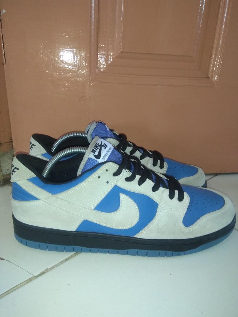 Nike Sb dunk Low Pro Light Cream ThunderStorm style kode:BQ6817-200  original, Fesyen Pria, Sepatu , Sneakers di Carousell