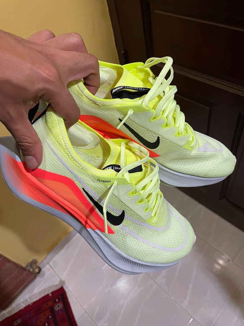 Nike Zoom Fly 4 neon Men s Fashion Footwear Sneakers on Carousell