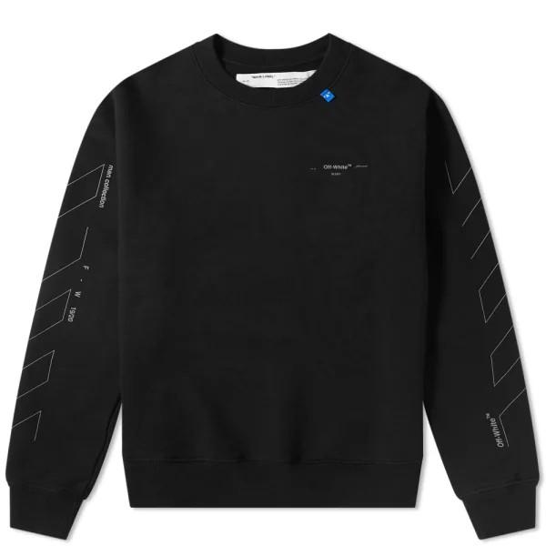 Off White Diagonal Backbone 3M Oversized Arrows Sweatshirt Brand New Luxury Apparel on Carousell