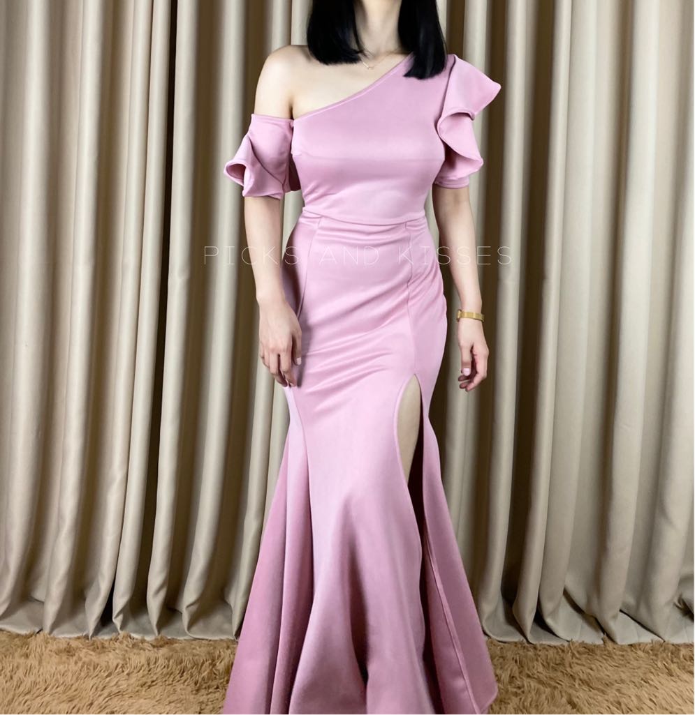 Old rose hot sale gown design