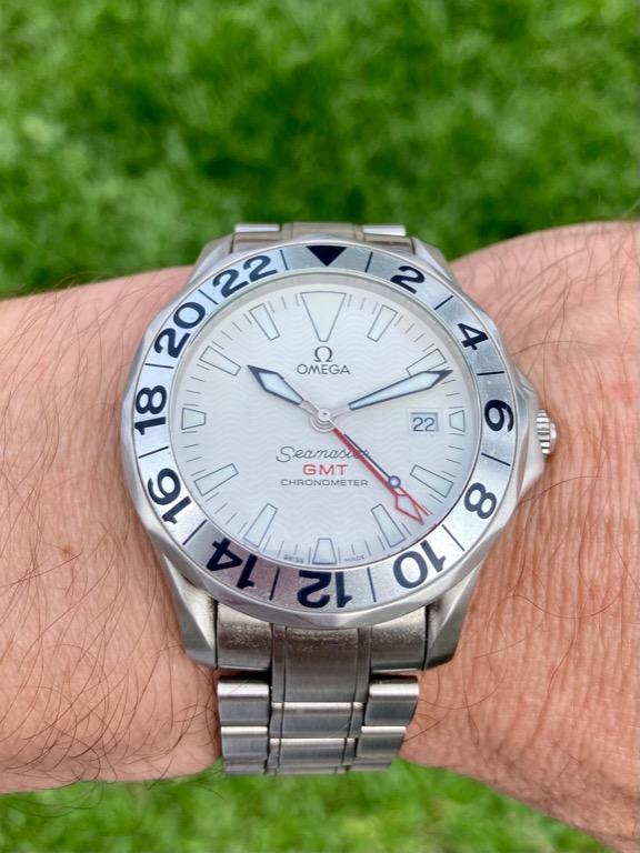 Omega gmt great white cheap
