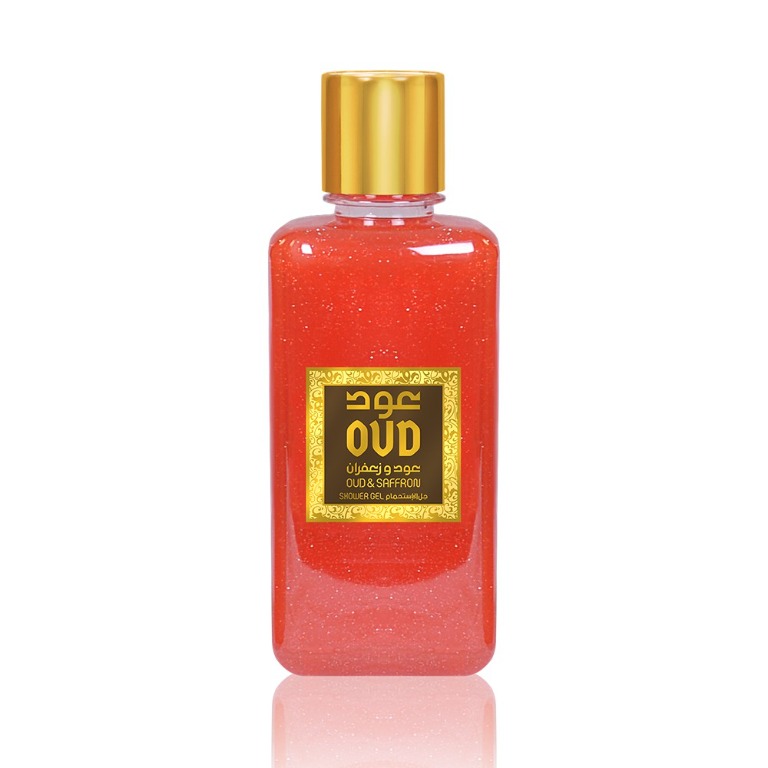 OUD SHOWER GEL Oud & Saffron 300ML, Beauty & Personal Care, Bath