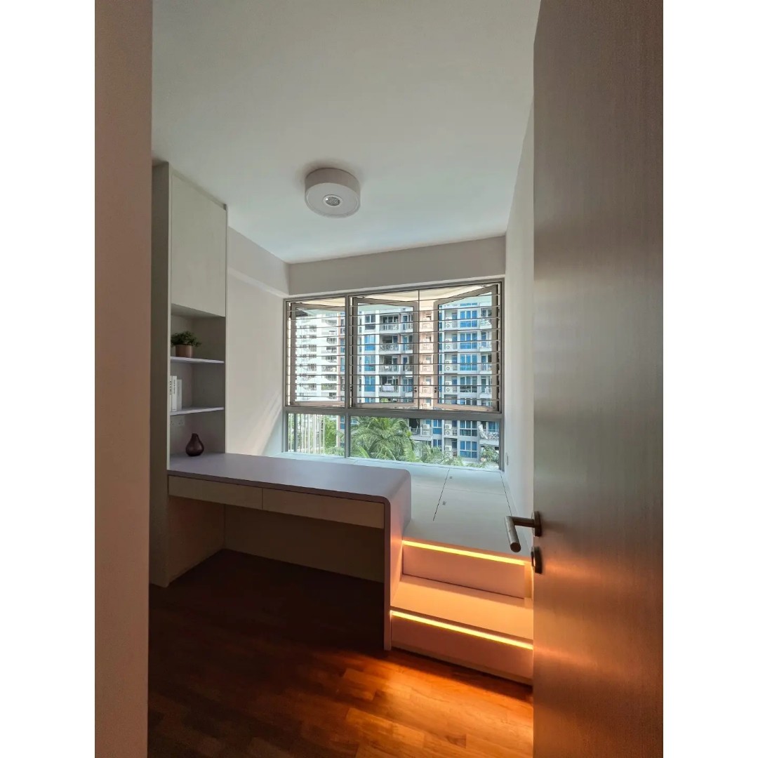 Platform bed store with study table