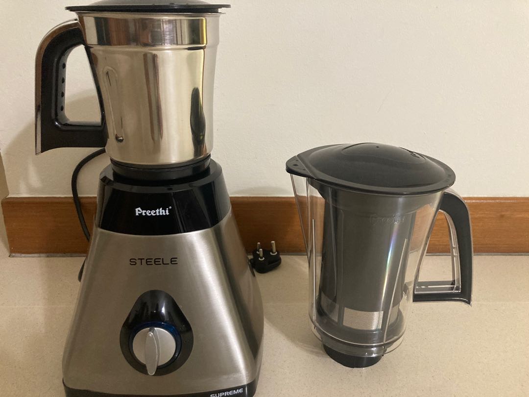preethi mixer grinder 750 watts steele supreme