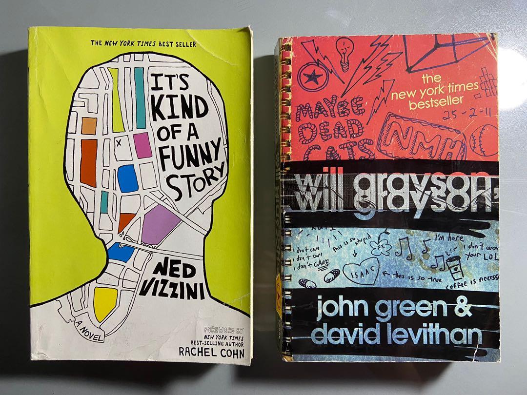Pre-loved books (John Green, David Levithan, Ned Vizzini) (Category: Storybooks) located in Iligan City. Submitted by gyukooks (Listing ID 1142525685, Image 1). Description: ꒰ pre-loved books for sale ꒱ ☆ Will Grayson, Will Grayson by John Green & David Levithan ☆ It’s Kind of a Funny Story by Ned Vizzini 𓄳 sold as set only 𓄳 gcash 𓄳 ggx / lbc 𓄳 lsf is shouldered by buyer :) let me know if interested ! will send pics to see more of the condit