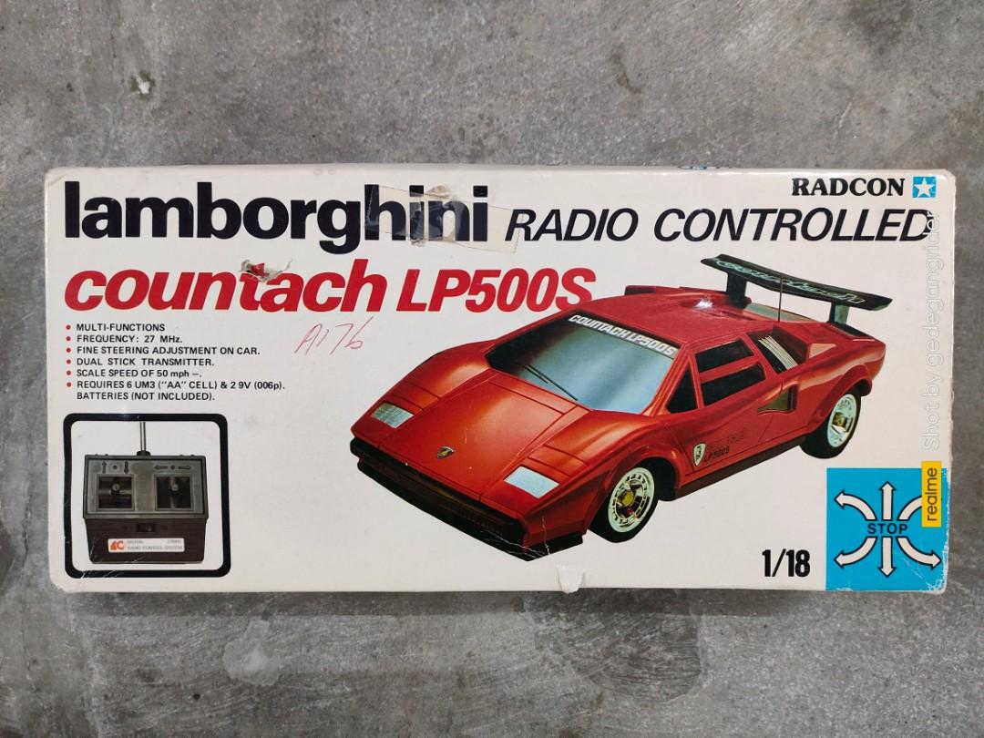 RC RADIO CONTROLLED LAMBORGHINI COUNTACH LP500S RADCON 1/18 VINTAGE RC 90s  KIDS MEMORY, Hobbies & Toys, Toys & Games on Carousell