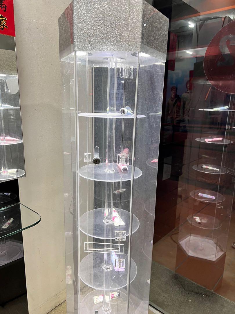 Revolving display cabinet with led lights, Furniture & Home Living ...