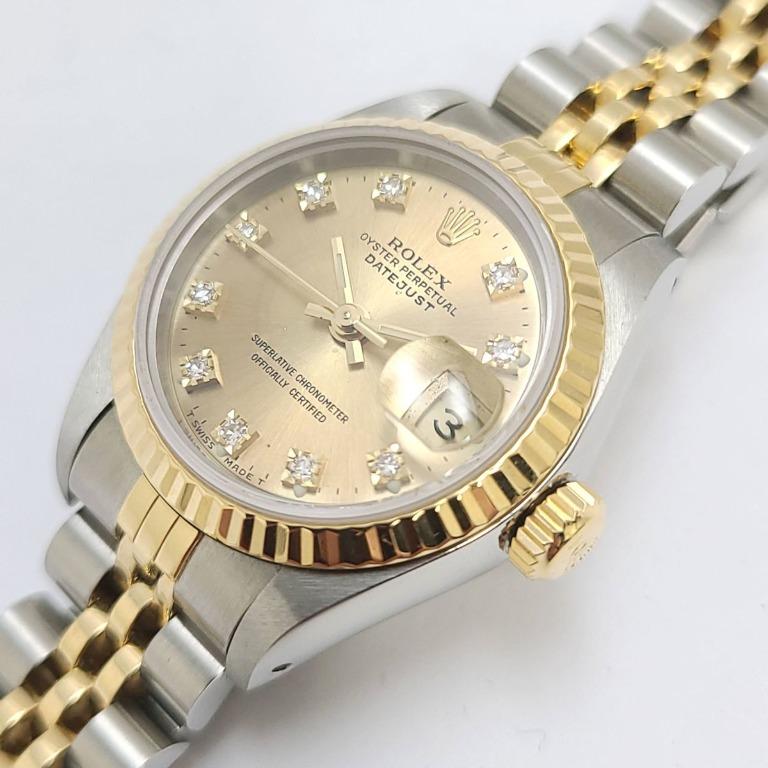 〇純正 ROLEX 2駒 69173 DATEJUST YG×SS FZ8609 〇純正 ROLEX 2駒 69173 DATEJUST YG×SS FZ8609 デイトジャスト