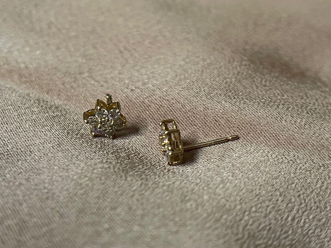 Rositas Diamond Earrings 18K YG Women s Fashion Jewelry Organisers Earrings on Carousell