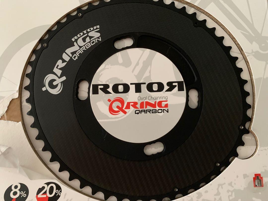 Rotor Qarbon QRing Shimano 54T 110 BCD Chainring, Sports Equipment
