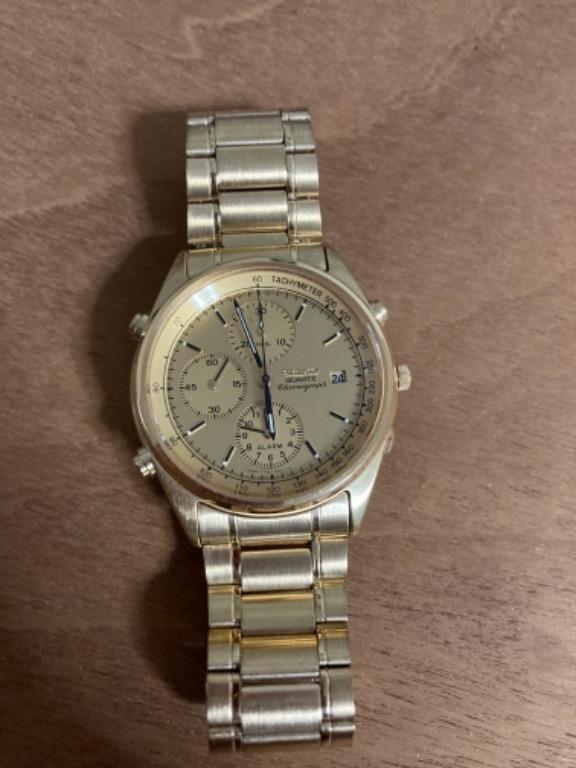 Seiko full gold chronograph 7t32-7a49, Luxury, Watches on Carousell