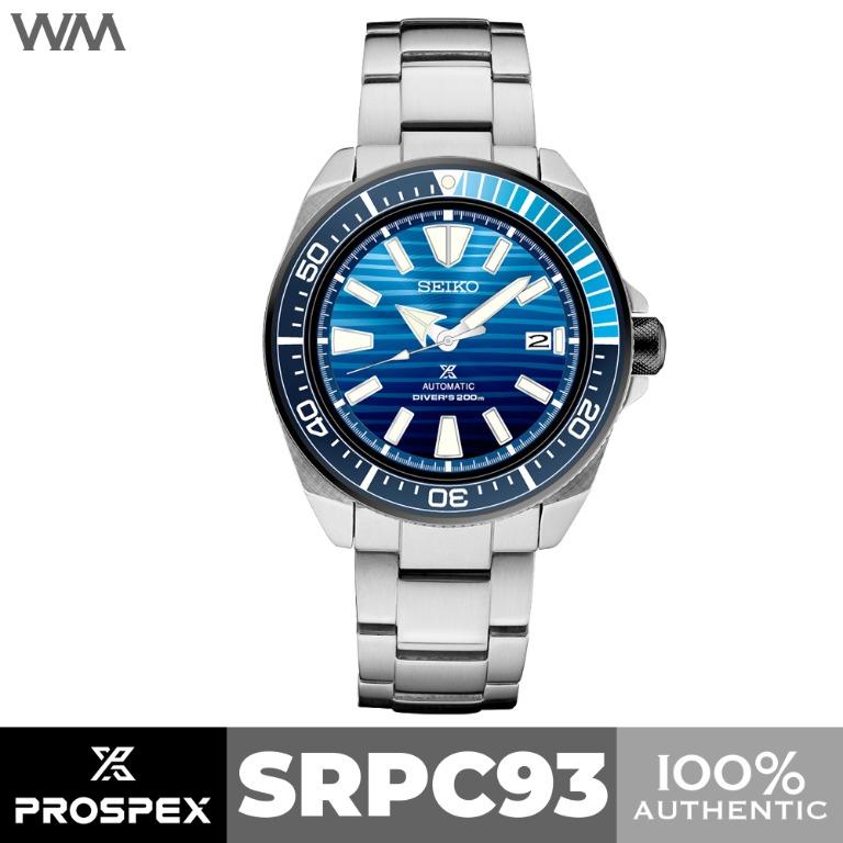 Seiko Prospex Samurai Blue Whale Save the Ocean 200M Divers Automatic Watch SRPC93 SRPC93K1 Luxury Watches on Carousell