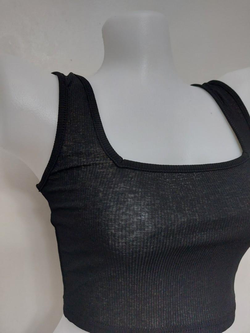 SHEIN Black Sando Squareneck Croptop (M) (Category: Others Tops) located in Pateros City. Submitted by camillelego (Listing ID 1142614426, Image 3). Description: SHEIN Black Sando Squareneck Croptop (M) Brandnew with pouch Mop: Gcash or shopee checkout.