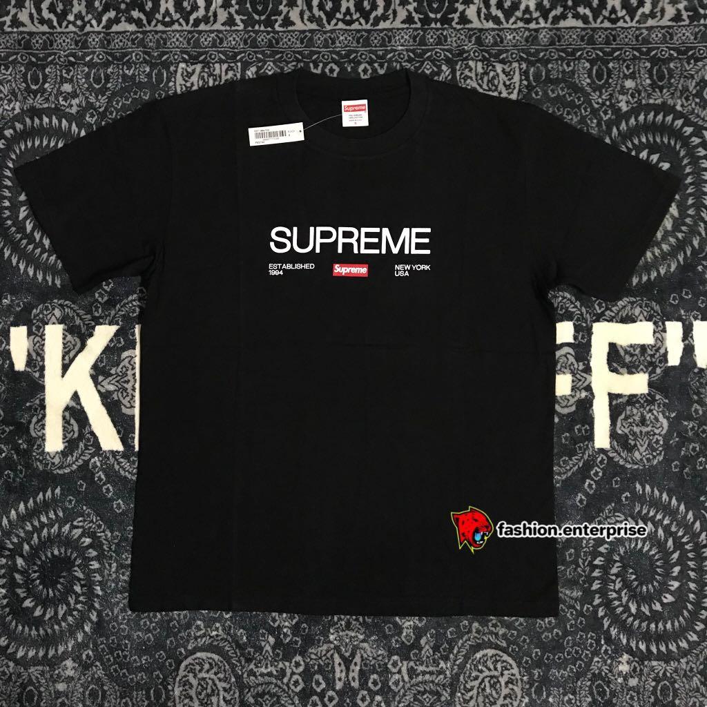 Supreme☆Est. 1994 Tee ブラックLサイズシュプリームTシャツ