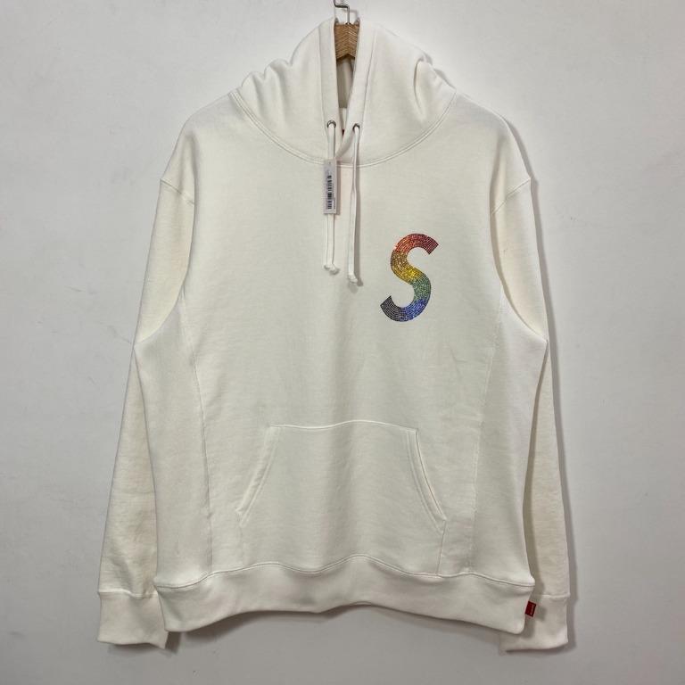 Supreme Swarovski® S Logo Hooded Sweatshirt WEEK 6 SS21, 男裝 