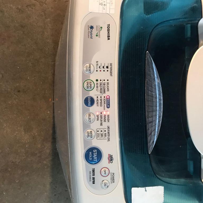 TOSHIBA Washing Machine AW8480SM / Mesin Basuh TOSHIBA AW8480SM, TV