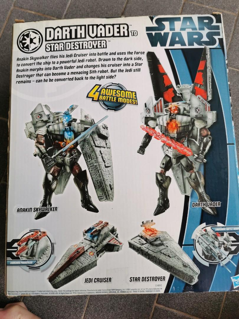 Star wars transformers darth vader to star destroyer hotsell