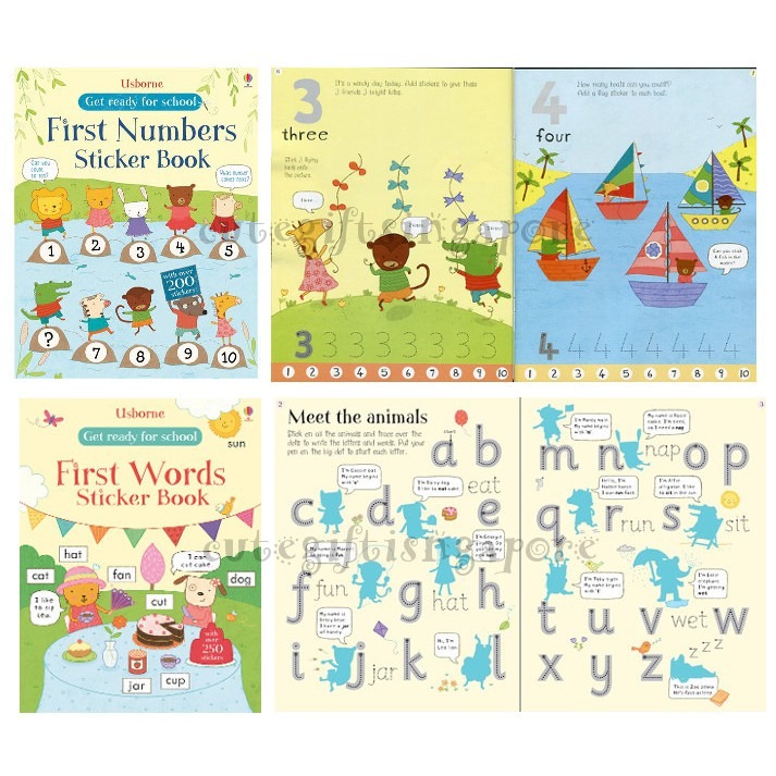 Usborne First Sticker book educational preschool learning activity book