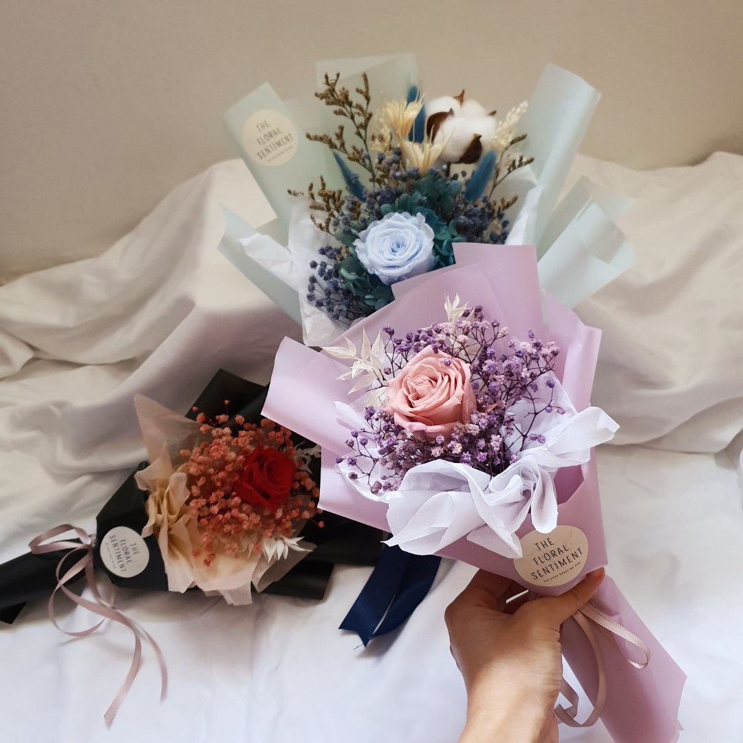 Vday Special 2022 Everlasting Single Rose Flower Bouquet, Hobbies