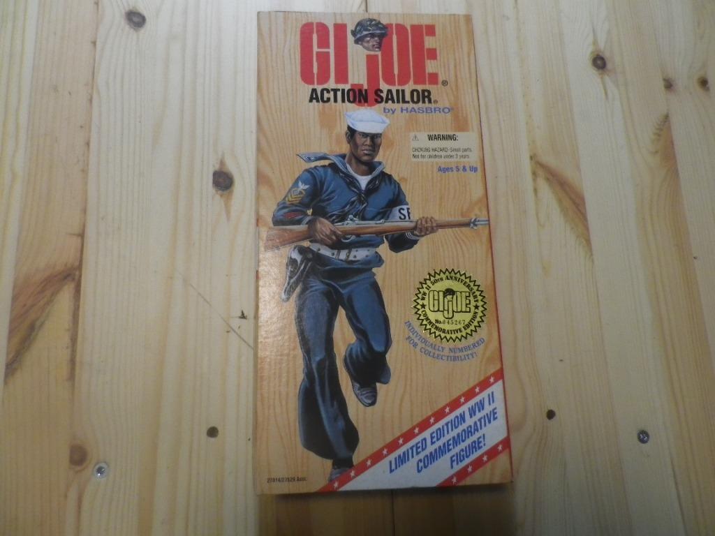 Gi Joe 1996 Hasbro Action Sailor WWII 50th 12 in Figure Limited Edition MISB for sale online 