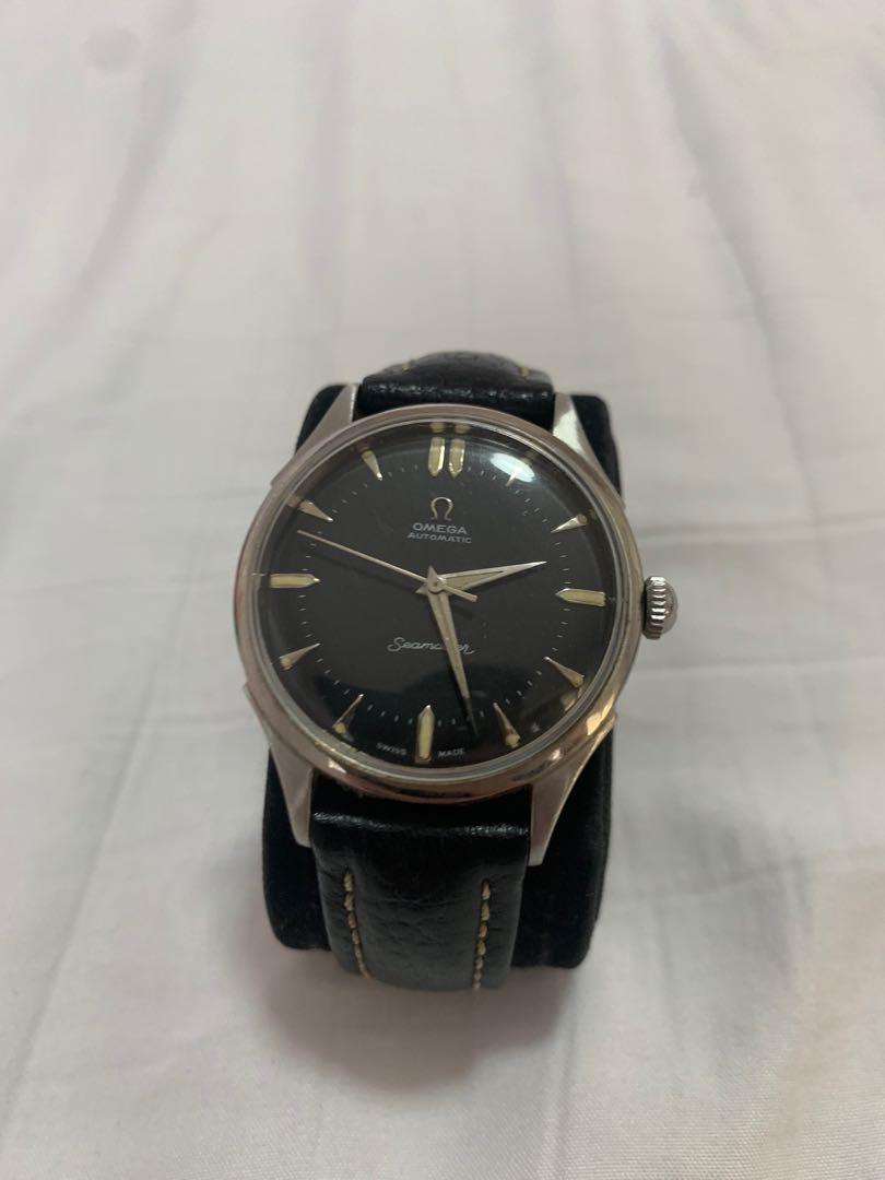 Vintage Omega Seamaster 1950s (Category: Men's Watches) located in Quezon City. Submitted by J.B.Shop (Listing ID 1142558516, Image 1). Description: Vintage Omega Seamaster 35mm Black Dial.