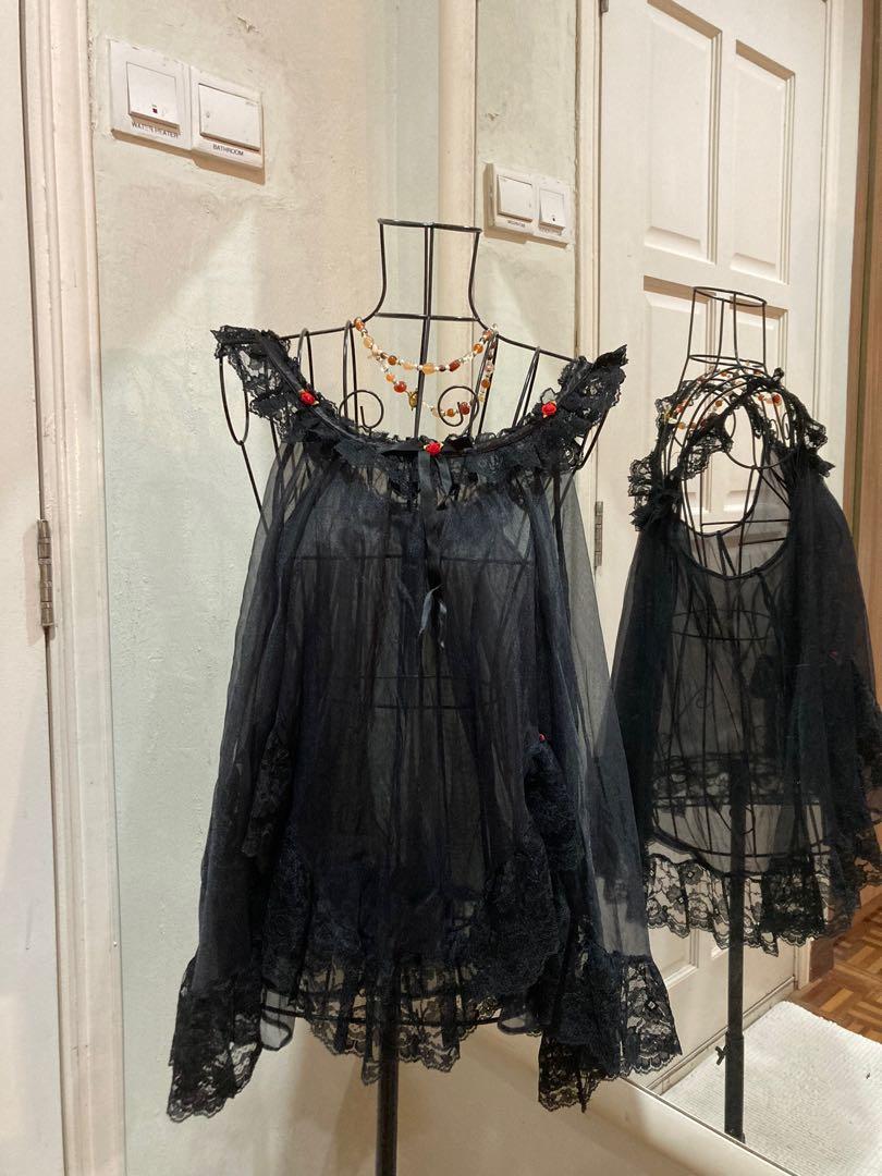 Vintage chiffon shop babydoll nighties