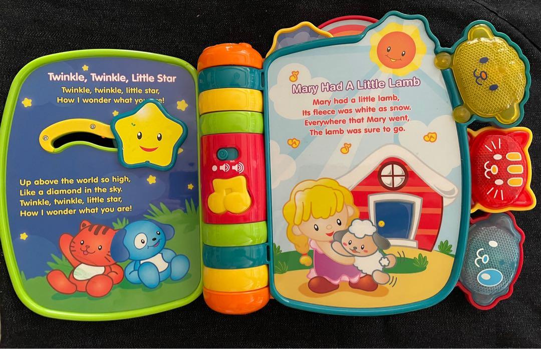 VTech Rhyme & Discover Book (Category: Other Audio Equipment) located in Manila. Submitted by cute_trinkets (Listing ID 1142582738, Image 3). Description: Vtech Rhyme and Discover book for toddlers. Battery operated. Has 6 different rhymes that your kids can listen to. .