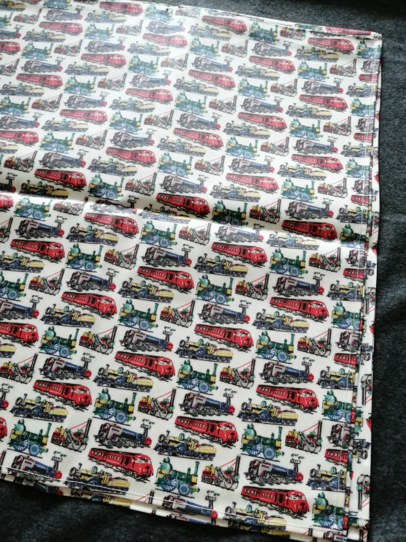 Waterproof Cotton PVC Table Mat (Old School Trains), Furniture & Home