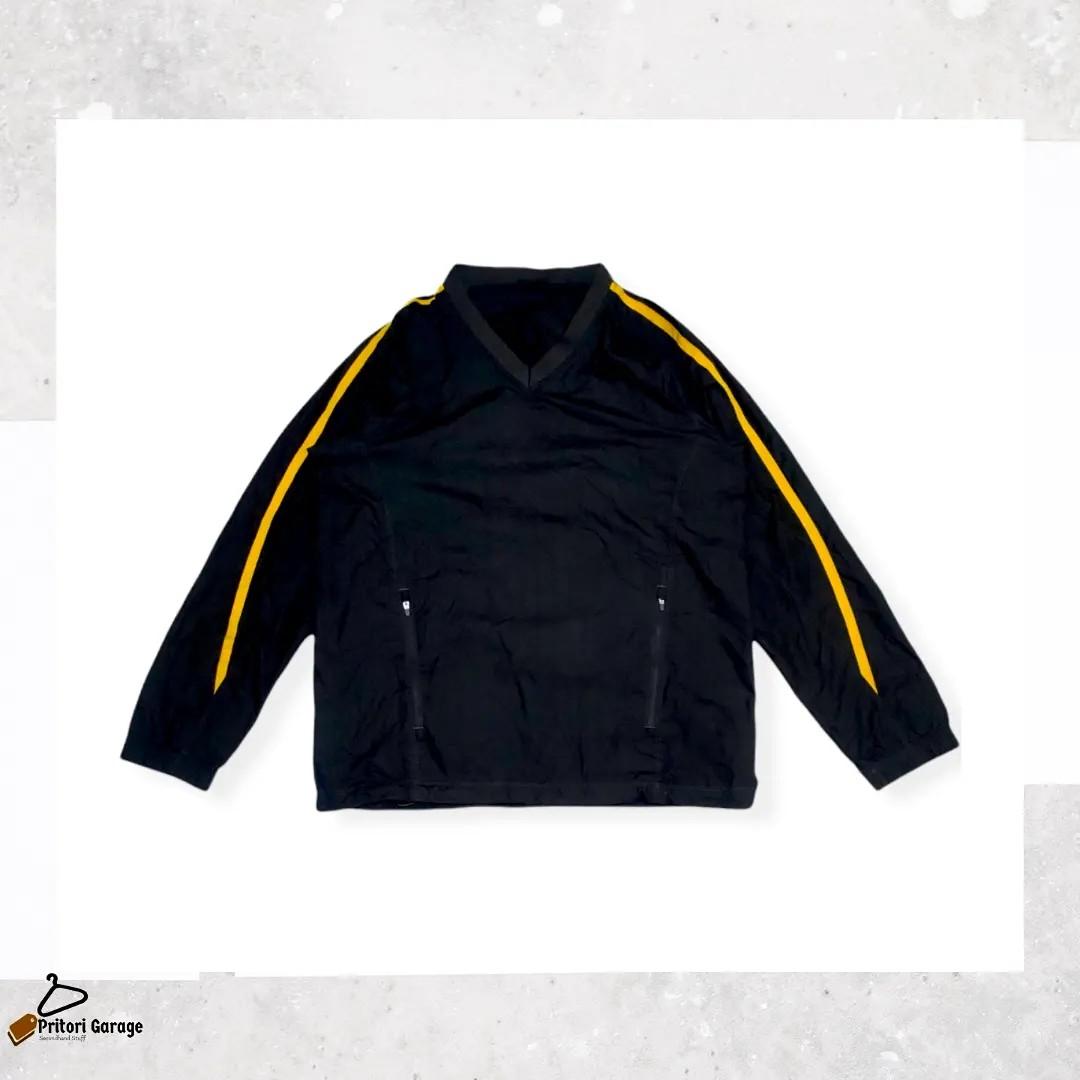 yellow black windbreaker